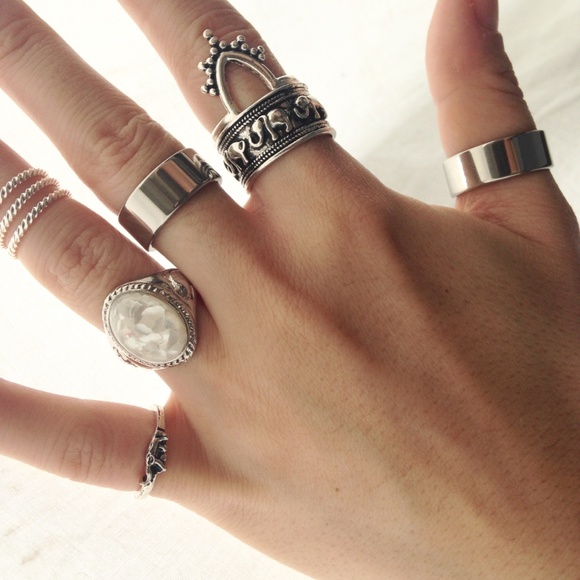 Ring Band Stainless Steel Wide Silver - Picture 5 of 8